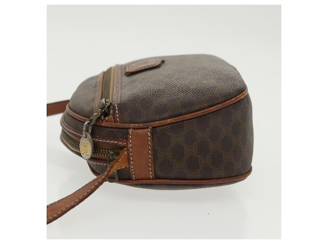 Céline Borsa a spalla in tela Macadam CELINE in pelle PVC marrone oro Auth bs19763 D'oro - vista 5
