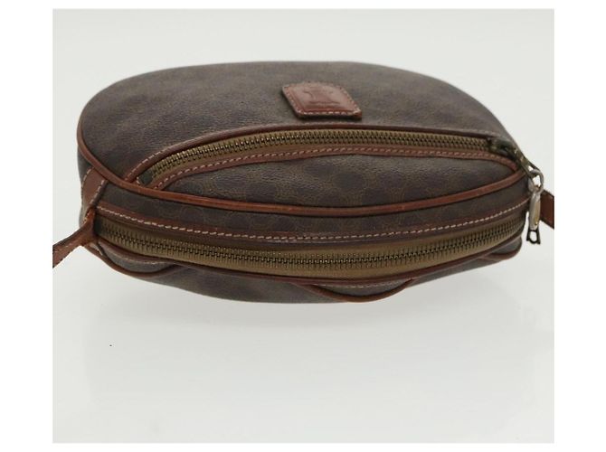 Céline Borsa a spalla in tela Macadam CELINE in pelle PVC marrone oro Auth bs19763 D'oro - vista 6