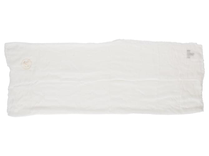 Sciarpa ricamata con il logo Chanel Bianco - vista 3