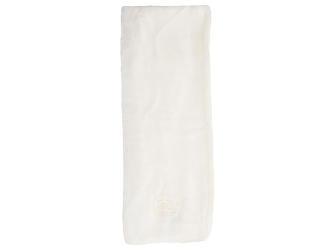 Sciarpa ricamata con il logo Chanel Bianco - vista 4
