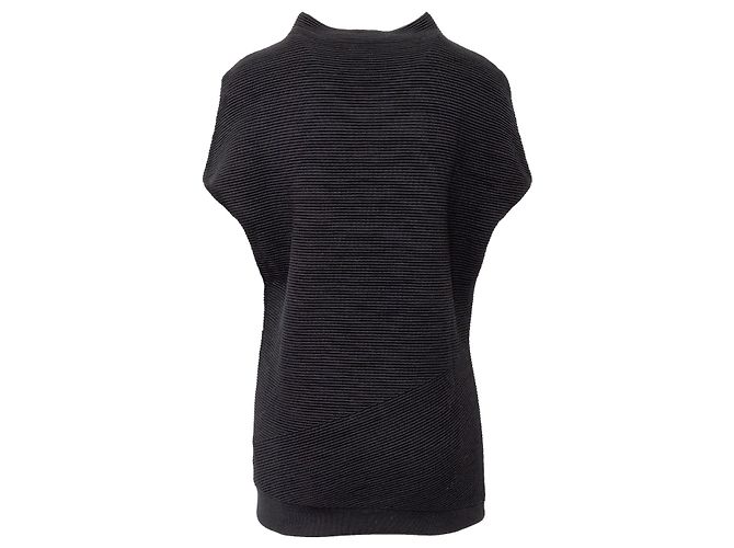 Rippstrick-Top von Alexander McQueen Schwarz - Ansicht 2