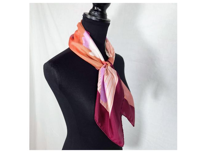 Foulard in seta con tulipani Christian Dior Multicolore - vista 2