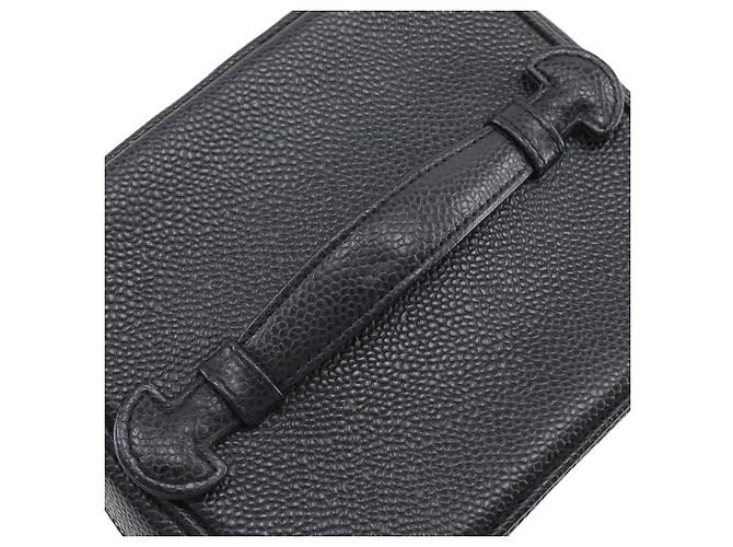 Pochette Vanity in Pelle Caviar Chanel Nero - vista 5