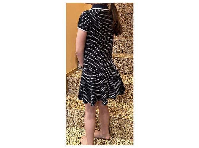 Armani Kleid dunkelblau Baumwolle Mädchen 6 Jahre - Ansicht 12