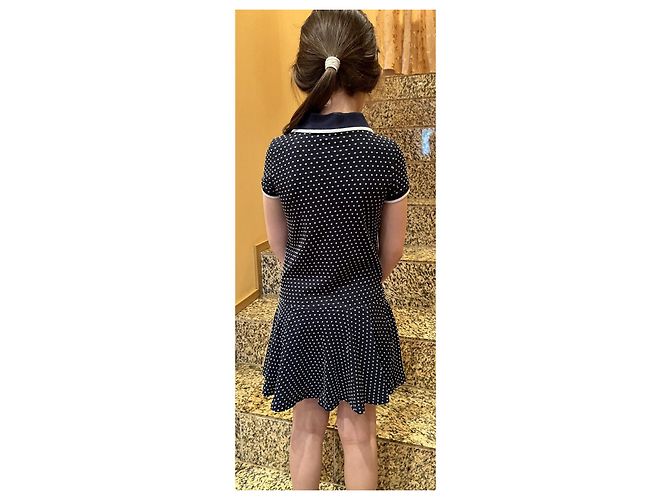 Armani Kleid dunkelblau Baumwolle Mädchen 6 Jahre - Ansicht 13