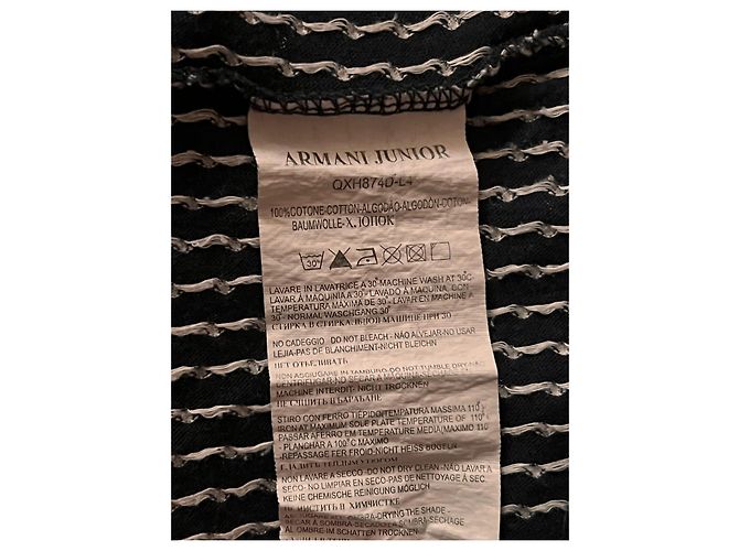 Armani Kleid dunkelblau Baumwolle Mädchen 6 Jahre - Ansicht 7