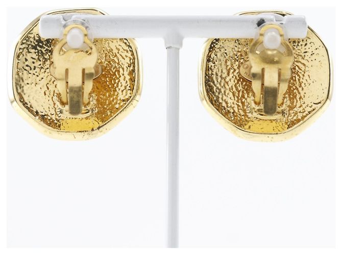 Orecchini a clip placcati in oro Chanel Coco Mark D'oro - vista 3