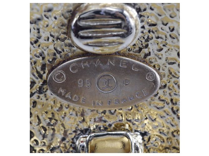 Orecchini a clip placcati in oro Chanel Coco Mark D'oro - vista 5
