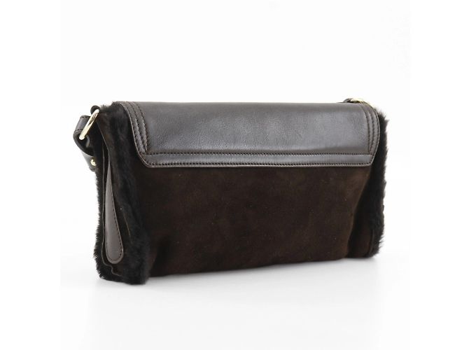 Borsa a Spalla Gancini di Salvatore Ferragamo Marrone - vista 3