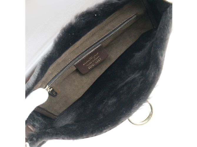 Borsa a Spalla Gancini di Salvatore Ferragamo Marrone - vista 5