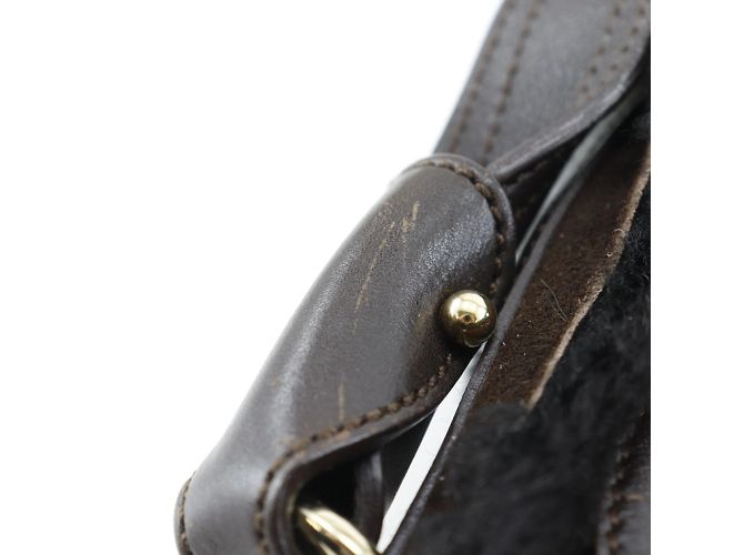 Borsa a Spalla Gancini di Salvatore Ferragamo Marrone - vista 7