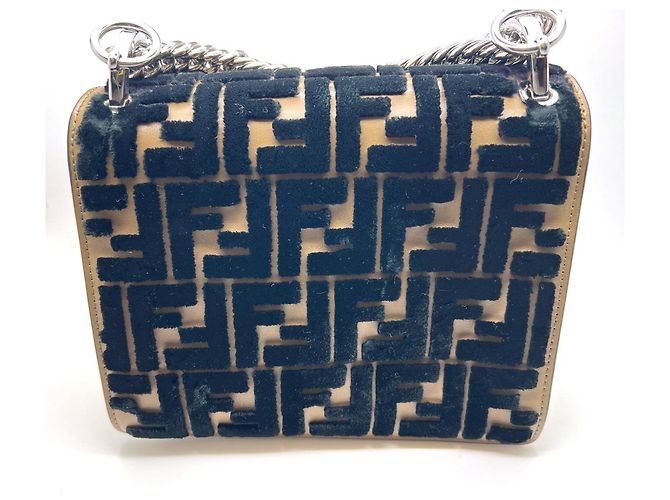 Peekaboo Borsa a mano Fendi in pelle marrone - vista 4
