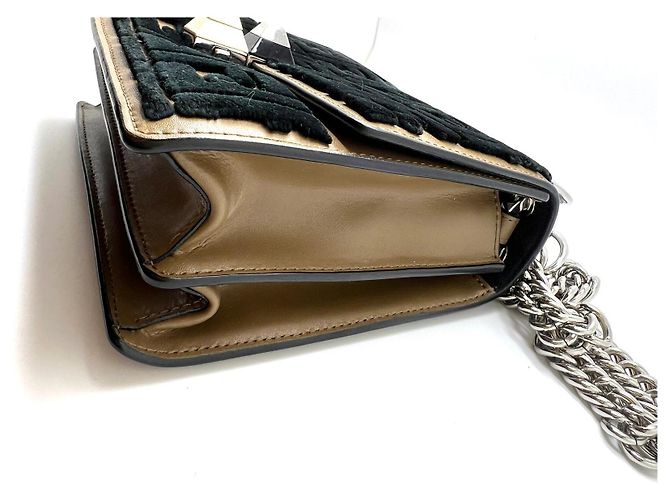 Peekaboo Borsa a mano Fendi in pelle marrone - vista 5
