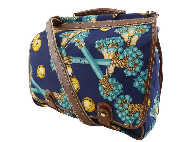Borsa a spalla della collezione Loewe Blu navy - vista 3