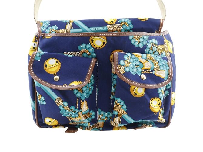 Borsa a spalla della collezione Loewe Blu navy - vista 7