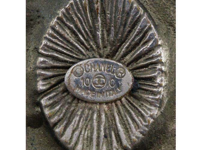 Timeless Chanel Coco Mark Silber Clip Ohrringe - Ansicht 6
