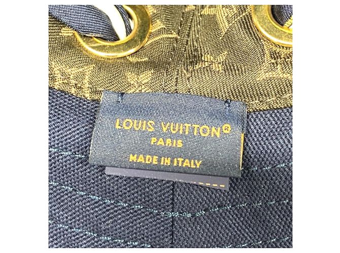 Cappello bucket blu navy Louis Vuitton - vista 10