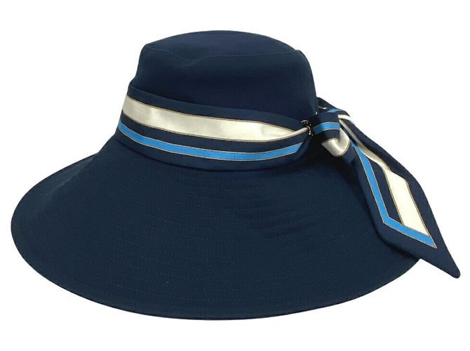 Cappello bucket blu navy Louis Vuitton - vista 2