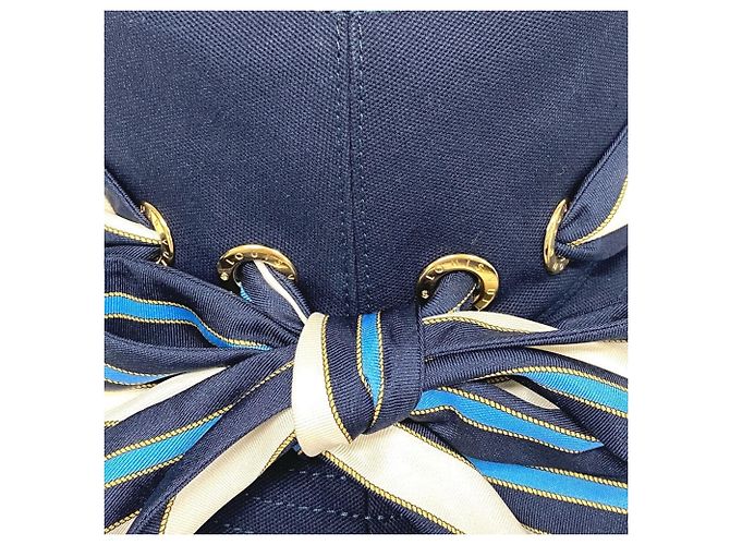 Cappello bucket blu navy Louis Vuitton - vista 7