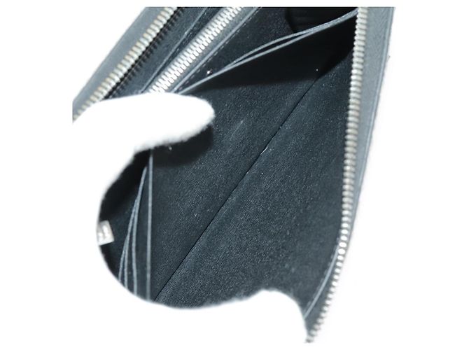 Berluti Lange Geldbörse Leder Schwarz Blau Weiß Auth bs19900 - Ansicht 26