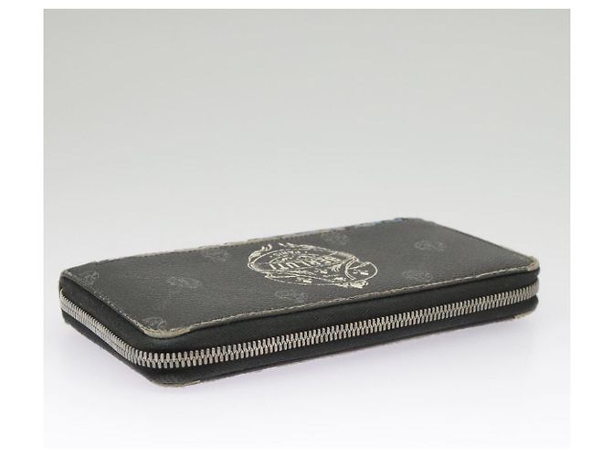 Berluti Lange Geldbörse Leder Schwarz Blau Weiß Auth bs19900 - Ansicht 5