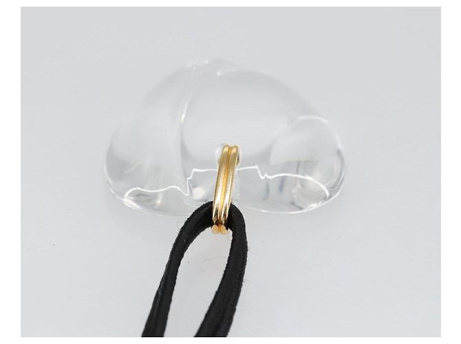 Collana Baccarat Cristallo Gzass Chiaro Nero Oro Auth am7307 D'oro - vista 7