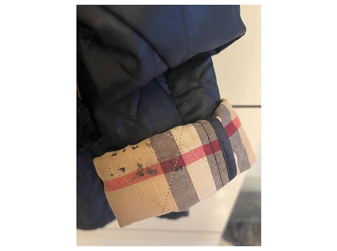 Jaqueta frontal com zíper sintético acolchoado Burberry S Azul marinho - vista 11