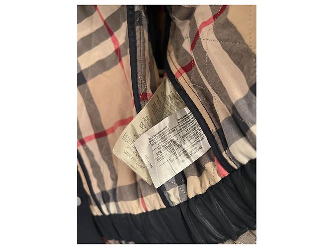 Jaqueta frontal com zíper sintético acolchoado Burberry S Azul marinho - vista 17