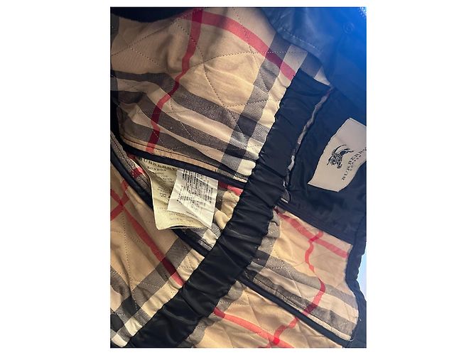 Jaqueta frontal com zíper sintético acolchoado Burberry S Azul marinho - vista 18