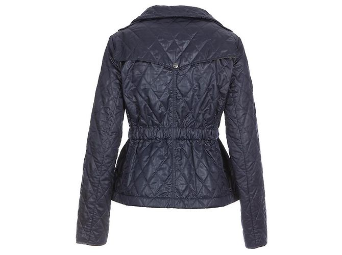 Jaqueta frontal com zíper sintético acolchoado Burberry S Azul marinho - vista 2
