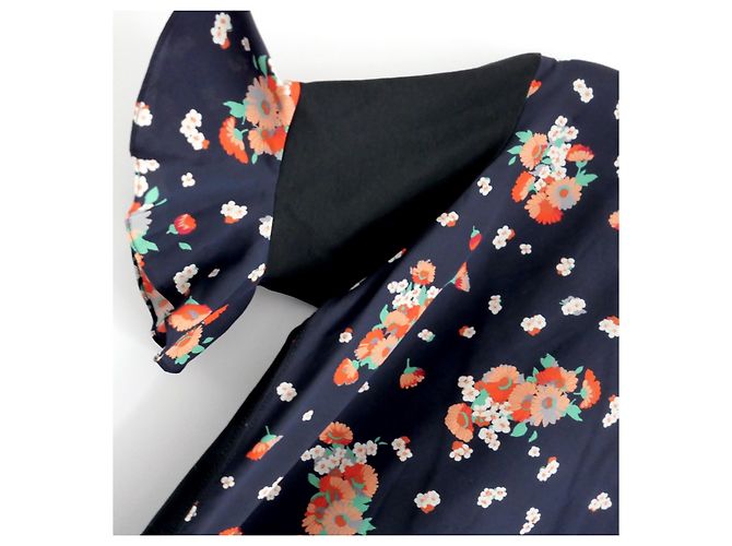Camiseta de seda y algodón floral Louis Vuitton Resort 2017 Negro - vista 2