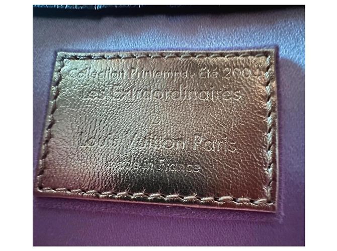 Louis Vuitton Extraordinaire Monogram Strauß Pochette Pink Dunkelbraun - Ansicht 6