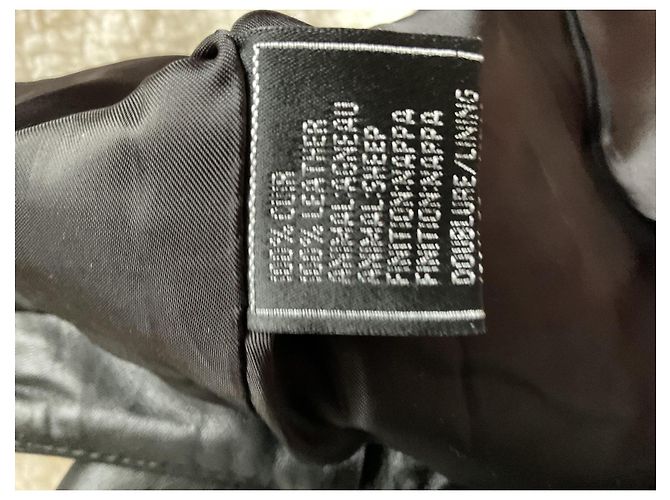 Autre Marque Gonna corta in pelle nera Biscote Nero - vista 8