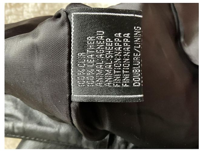 Autre Marque Gonna corta in pelle nera Biscote Nero - vista 9
