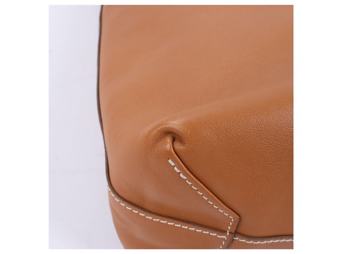 Hermès HERMES Double Sense 28 Borsa a spalla in vitello Sikkim Oro×Souffle Q:2013 Marrone - vista 11