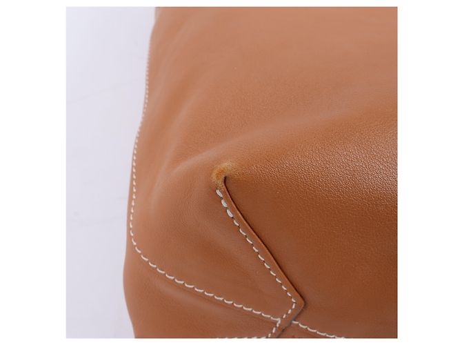 Hermès HERMES Double Sense 28 Borsa a spalla in vitello Sikkim Oro×Souffle Q:2013 Marrone - vista 13