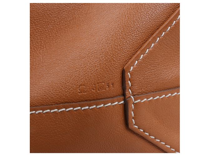 Hermès HERMES Double Sense 28 Borsa a spalla in vitello Sikkim Oro×Souffle Q:2013 Marrone - vista 14