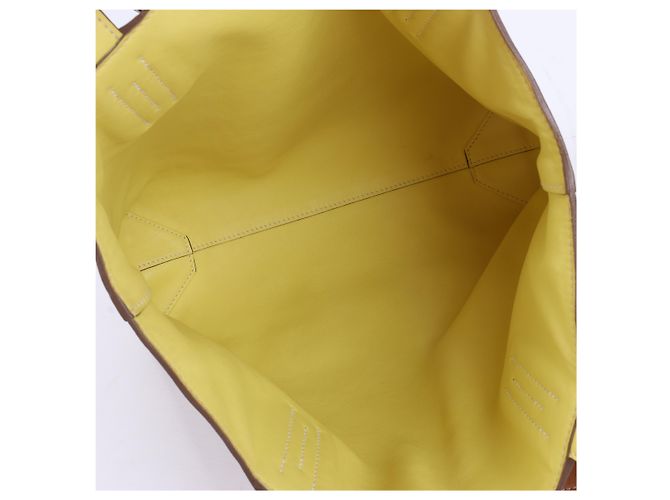 Hermès HERMES Double Sense 28 Borsa a spalla in vitello Sikkim Oro×Souffle Q:2013 Marrone - vista 17