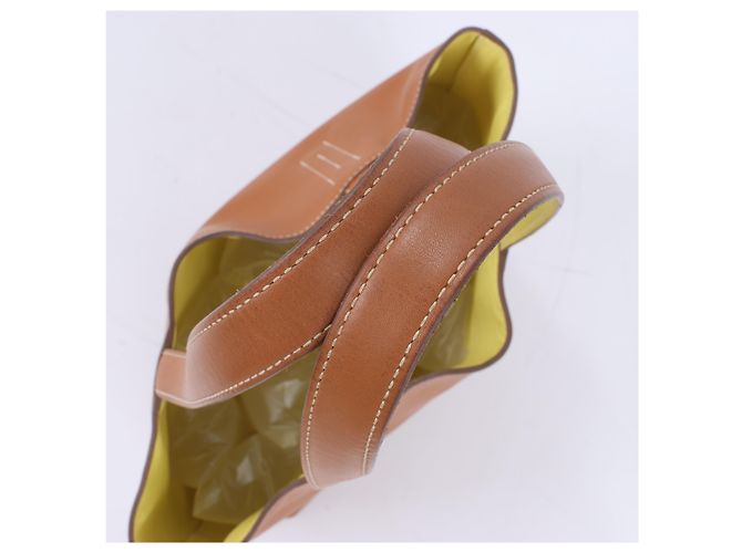 Hermès HERMES Double Sense 28 Borsa a spalla in vitello Sikkim Oro×Souffle Q:2013 Marrone - vista 6