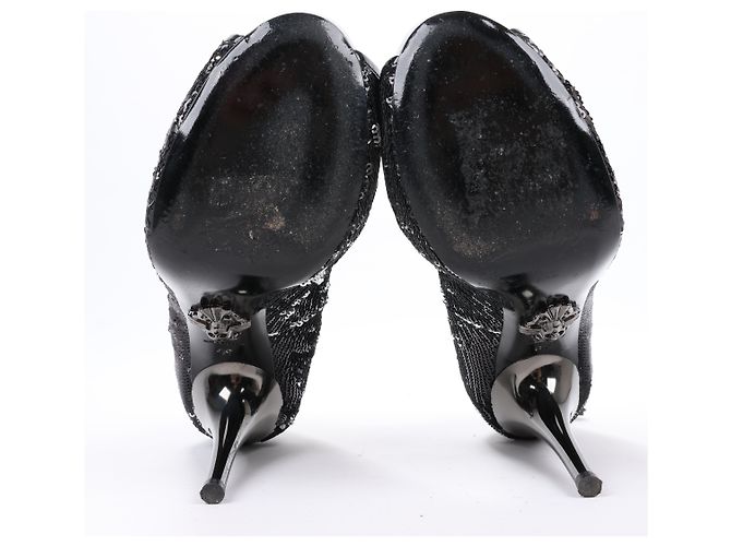 Philipp Plein STARLET Sequin Platform Heel in Size 37 EU - view 11