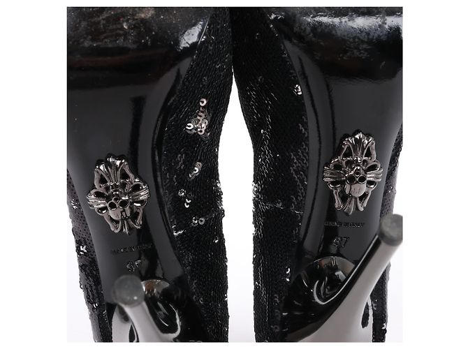 Philipp Plein STARLET Sequin Platform Heel in Size 37 EU - view 12