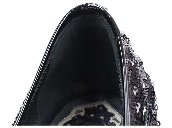 Philipp Plein STARLET Sequin Platform Heel in Size 37 EU - view 16