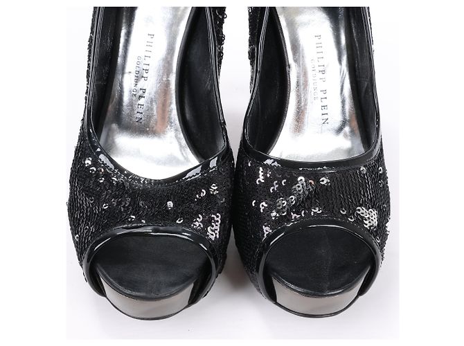 Philipp Plein STARLET Sequin Platform Heel in Size 37 EU - view 5