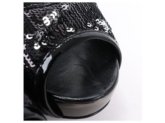 Philipp Plein STARLET Sequin Platform Heel in Size 37 EU - view 7