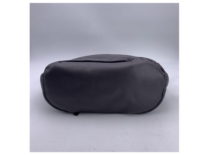 Hogan Sac à main en cuir marron à double poche - vue 4