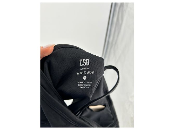 Autre Marque NICHT UNTERSCHRIEBEN / UNTERSCHRIEBEN Tops T.International M Polyester Schwarz - Ansicht 5