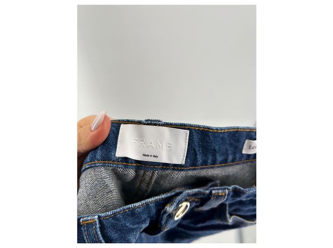 Frame Denim Pantalones FRAME T.International M de algodón Azul - vista 4