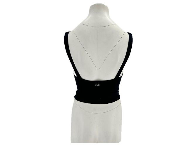Autre Marque NICHT UNTERSCHRIEBEN / UNTERSCHRIEBEN Tops T.International M Polyester Schwarz - Ansicht 2