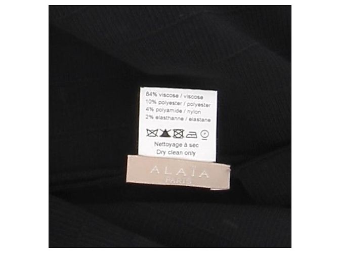 Alaïa ALAIA Tops T.International S Viscosa Negro - vista 7