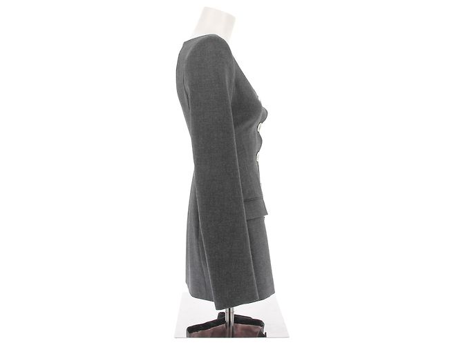 ATTICO Jacken T.FR 38 Polyester Grau - Ansicht 3